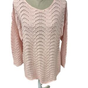 Vintage Arizona Jean Company Light Pink Knit Sweater